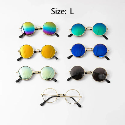 Lovely Vintage Round Cat Sunglasses Reflection Eye wear