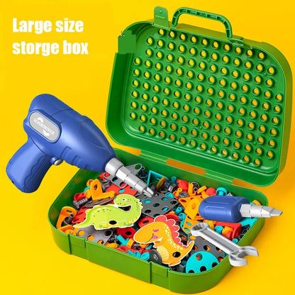 Kids STEM Drill Set Creative Mosaic Puzzle Building Blocks