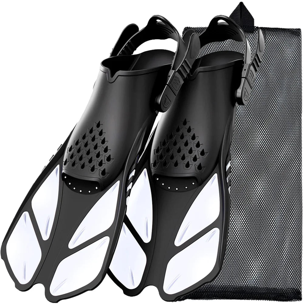 Snorkel Fins Swimming Flippers Adjustable Buckles
