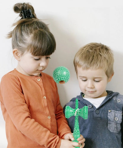 Crack Painted Kendama Toy Outdoor Fitness Balls Train