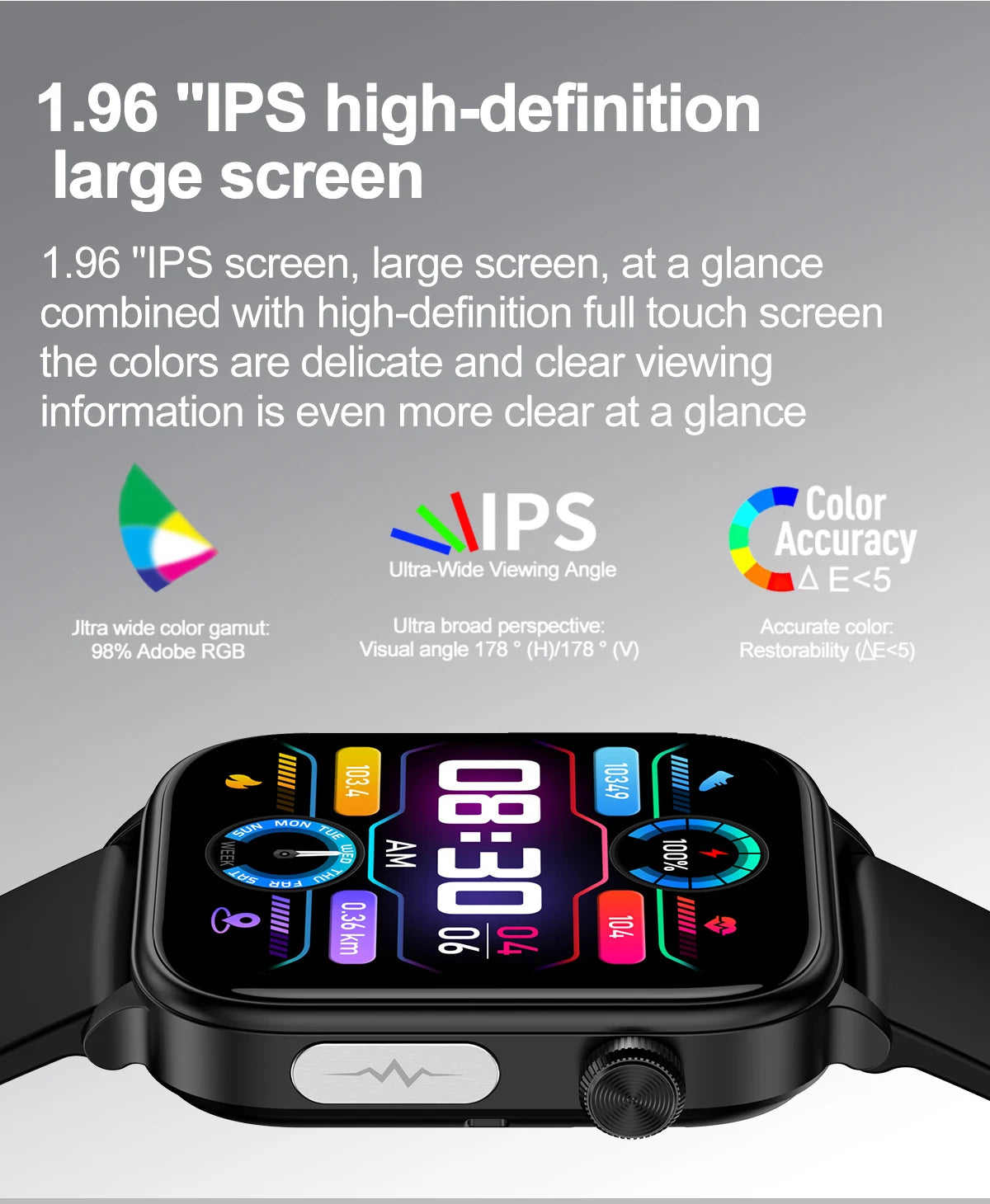 New AI Diagnosis Blood Lipids Body composition Test Smart Watch