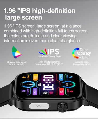 New AI Diagnosis Blood Lipids Body composition Test Smart Watch