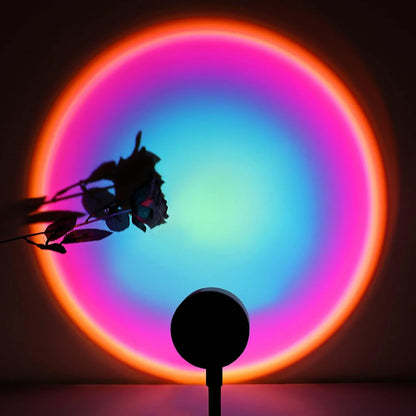 USB Room Photo Atmosphere Light Sunset Projection Lamp