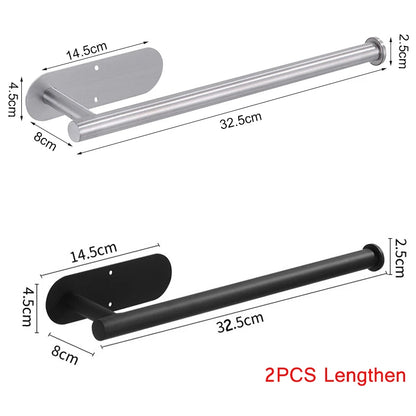 Adhesive Toilet Paper Holder Stainless Steel Wall Mount