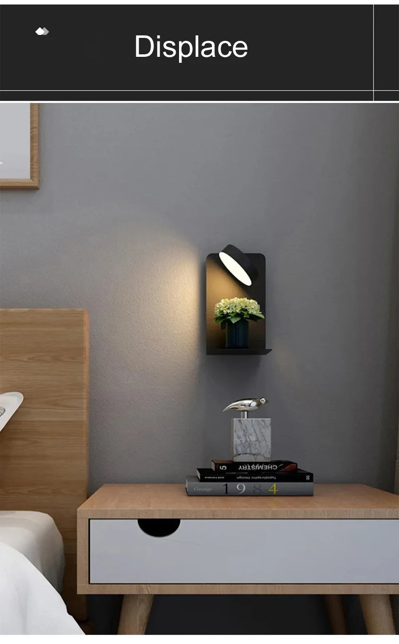 Bedroom Led Wall Lamps with USB Charge Wall Light