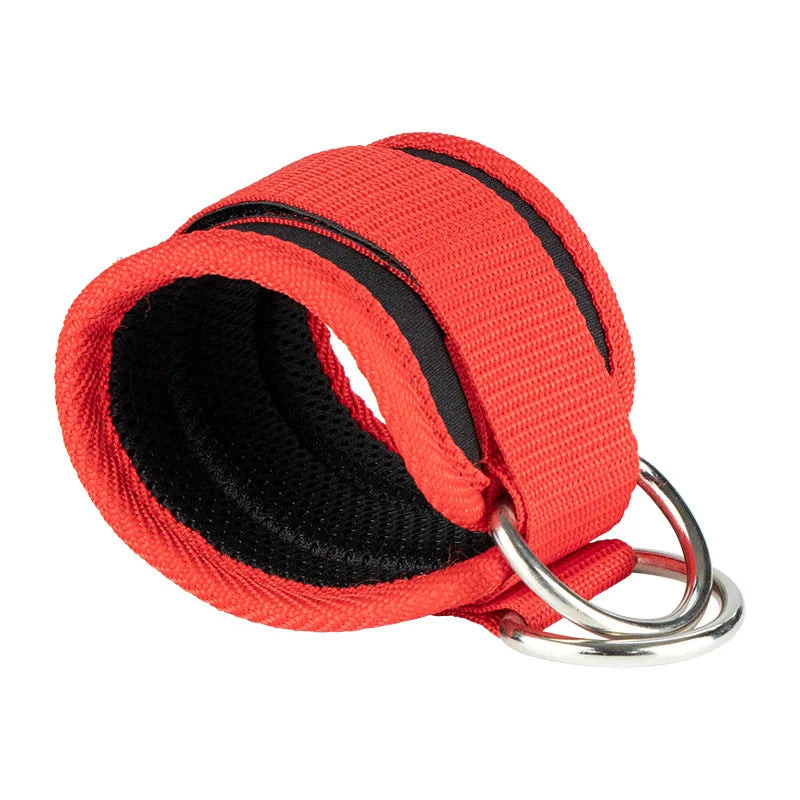 Gym Fitness Ankle Straps Adjustable D-Ring Foot Support