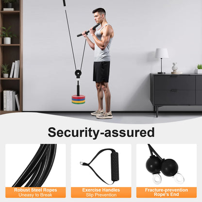 Cable Weight Pulley System for Home Gym