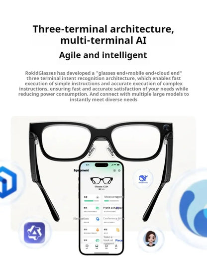 New Rokid Glasses Leqi AI&AR Glasses-49g Ultra-Light