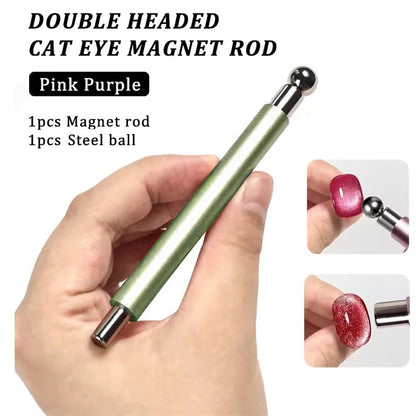 3 In 1 Dual Headed Cat Eye Nail Art Magnetic Stick