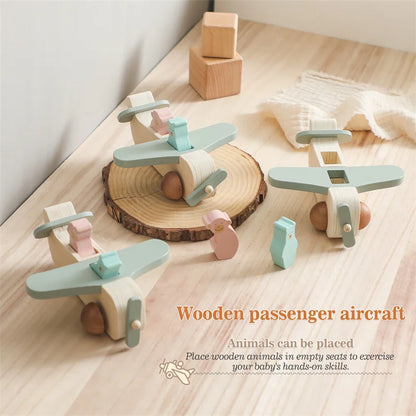 Wooden Birthday Train Toy Simulated Train Toy Model