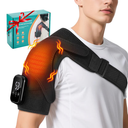 Electric Shoulder Massager Heating Pad Vibration Massage