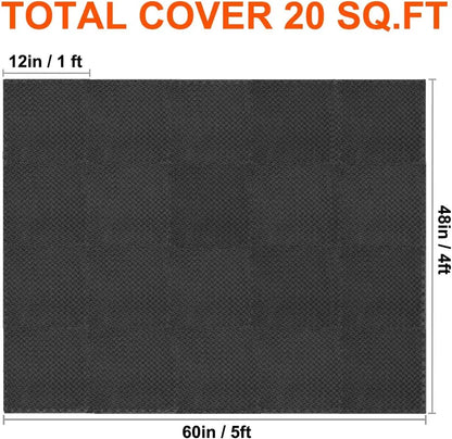 Puzzle Fitness Mat EVA Interlocking Foam Floor Tiles Sports