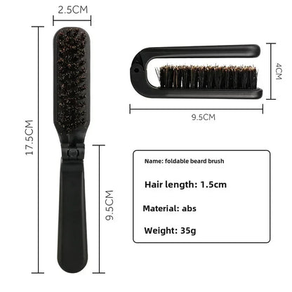 Soft Boar Bristle Beard Brush Hairdressing Hair Styling
