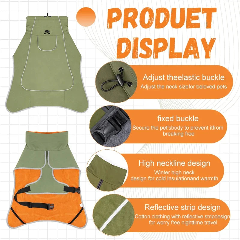 Dog Raincoat Windbreaker for All Dog Sizes Waterproof