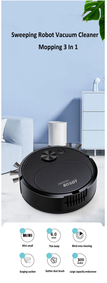 NEW USB Sweeping Robot Vacuum Cleaner Mopping 3 In 1 Smart Wireless
