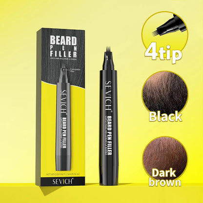 Beard Filler Pen Waterproof Black Brown Beard Coloring