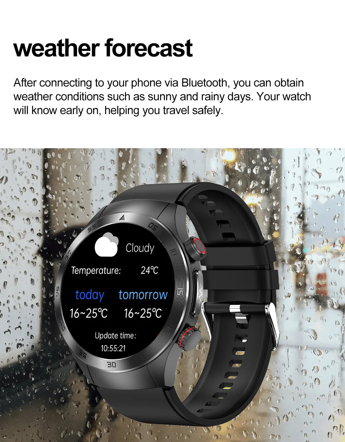 2025New Laser Therapy ECG+PPG Smartwatch For Men Women