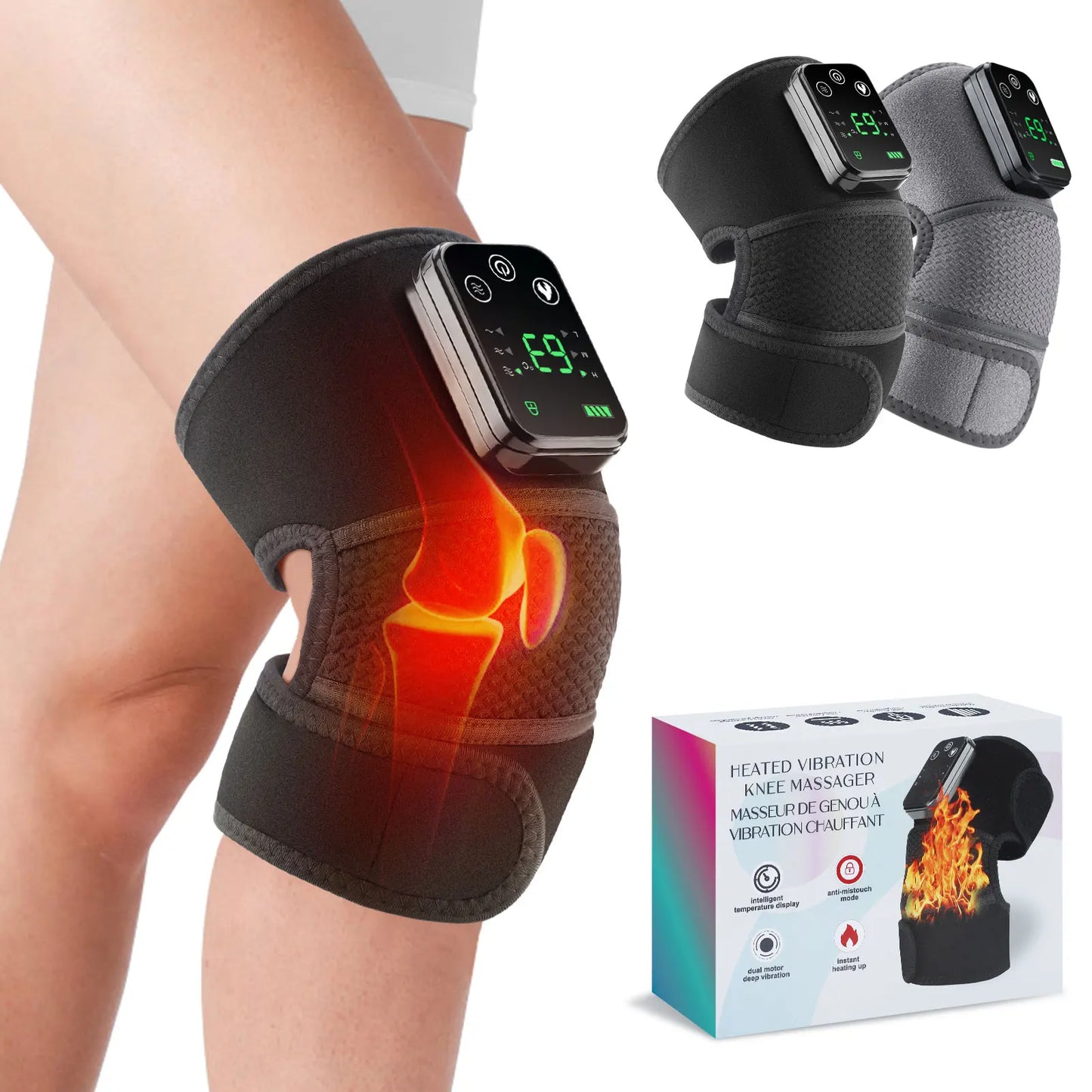 3 in 1 Cordless Thermal Knee Pad Knee Shoulder Massager