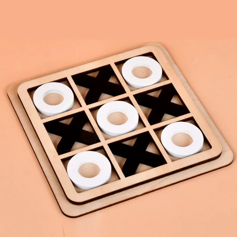 Montessori Wooden Toy Mini Chess Game Interaction Puzzle