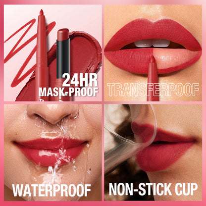 Integrated waterproof lipliner lipstick set