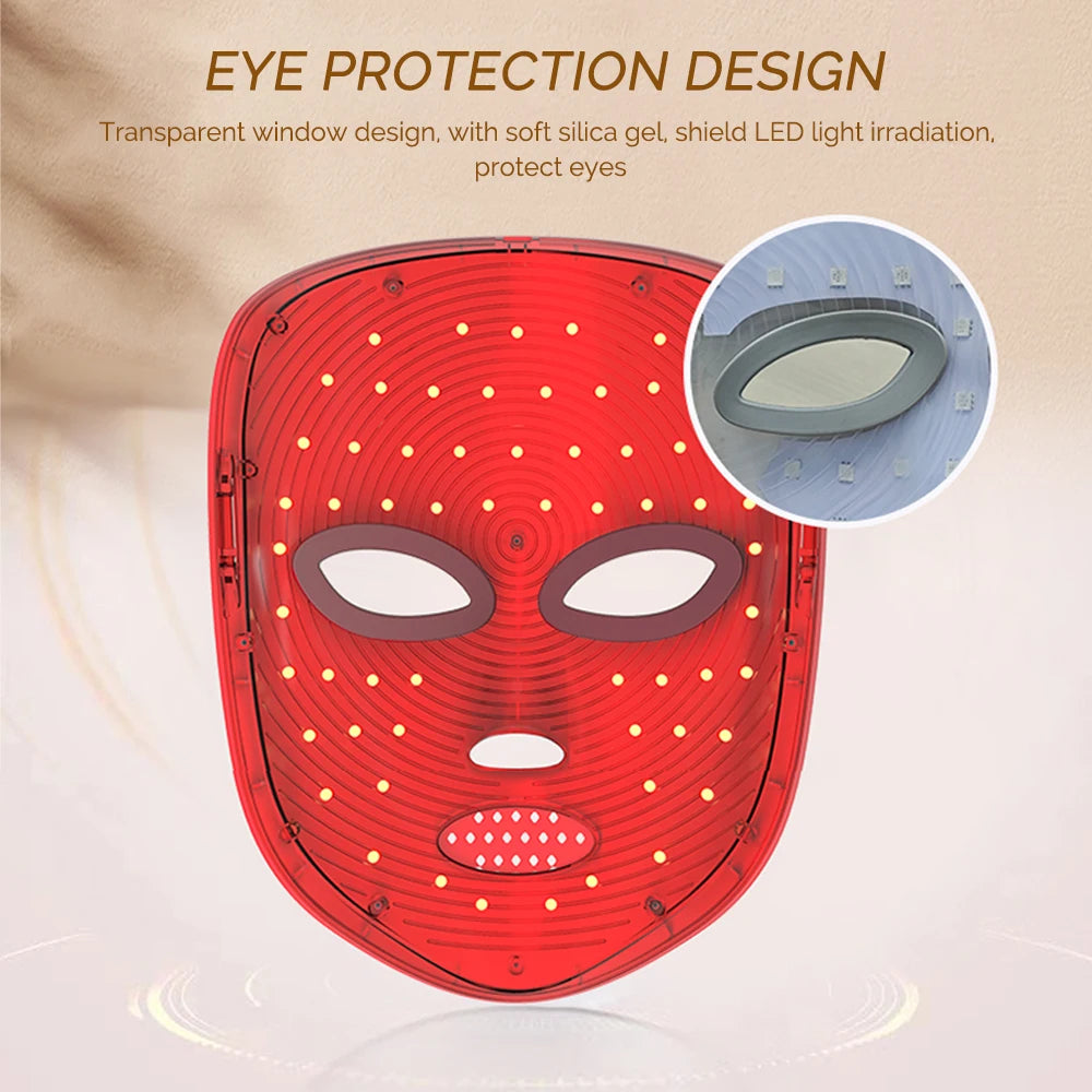 Wireless LED Mask 7 Color LED Face Mask Photon