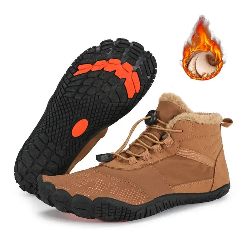 Men Plush Winter Boots Shoes Women Waterproof Snow Cotton Boots