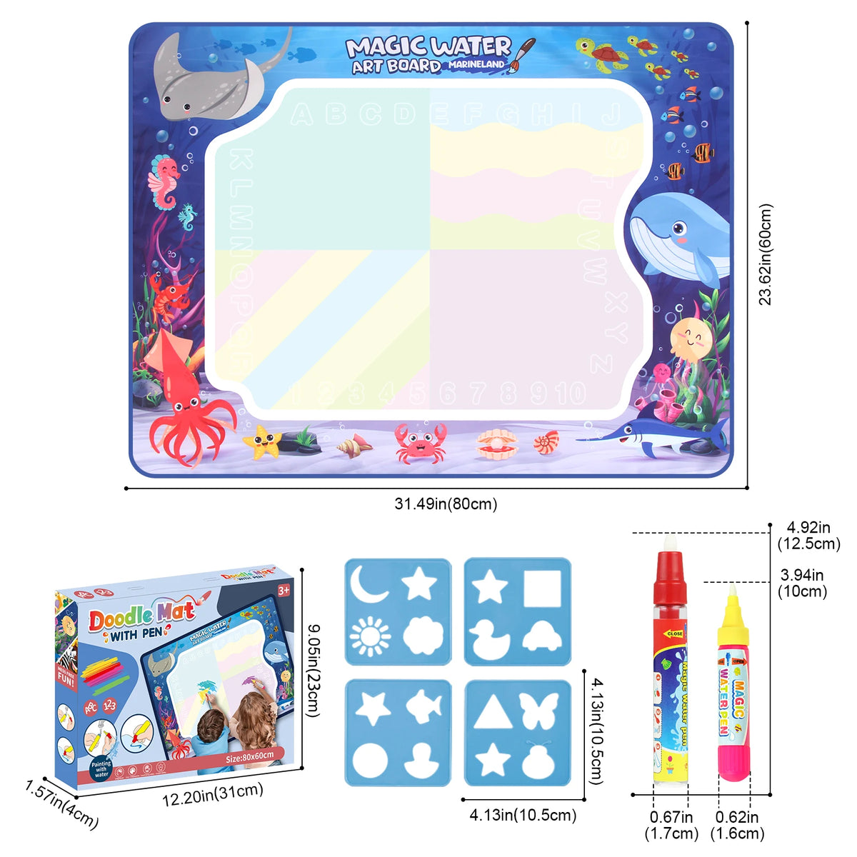 Magic Water Drawing Mat Coloring Doodle Mat