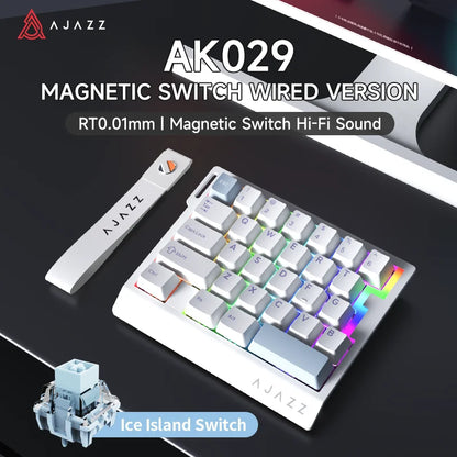 Wired One-Handed Gaming Keyboard HE Magnetic Switch