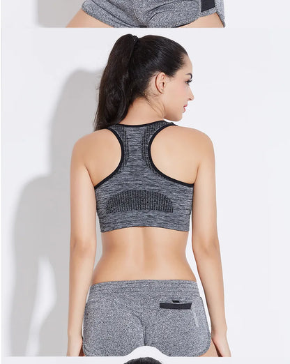 New Sports Bra Women Seamless Gym Jogging Crop Top Yoga Fitness