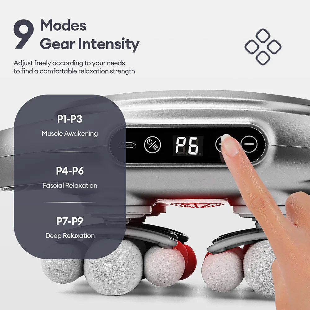 42-Heads Fascia Gun High-Frequency Vibration Body Massage