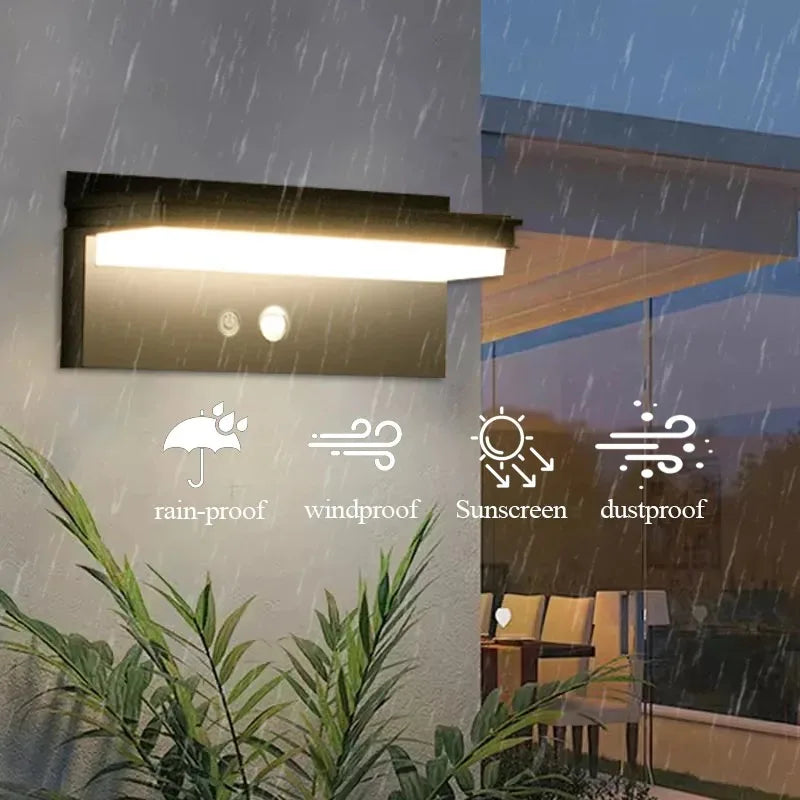 Solar Power Wall Lamp IPX5 Waterproof Garden Lights