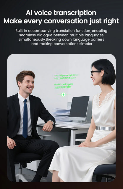 Smart Glasses HD Photo Video OpenAI Record Translation
