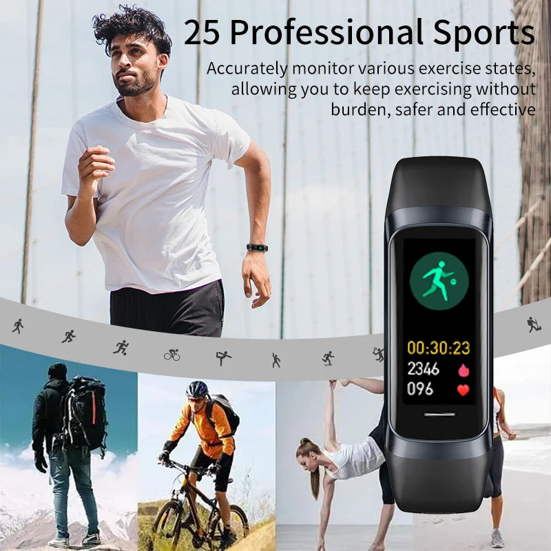 LIGE Amoled Smart Watch Smartwatch Band Women Heart Rate