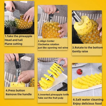 Pineapple Slicer Peeler Peeler Stainless Steel