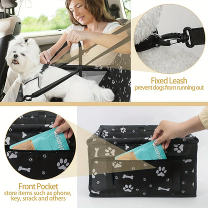 Pet Reinforce Car Booster Seat for Dog Carrier