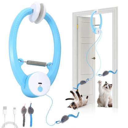 Electric Automatic Interactive Cat Toy USB Rechargeable Fluttering