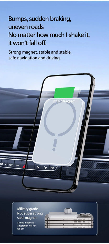Magnetic Wireless Car Charger Air Outlet Phone Holder