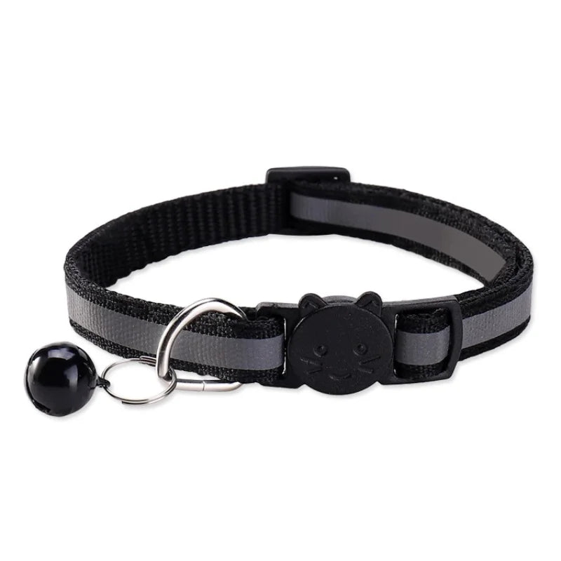 Colorful Reflective Breakaway Cat Collar with Bell