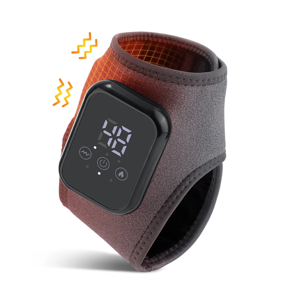 Heated Ankle Massager Hot Compresses Vibration Massage