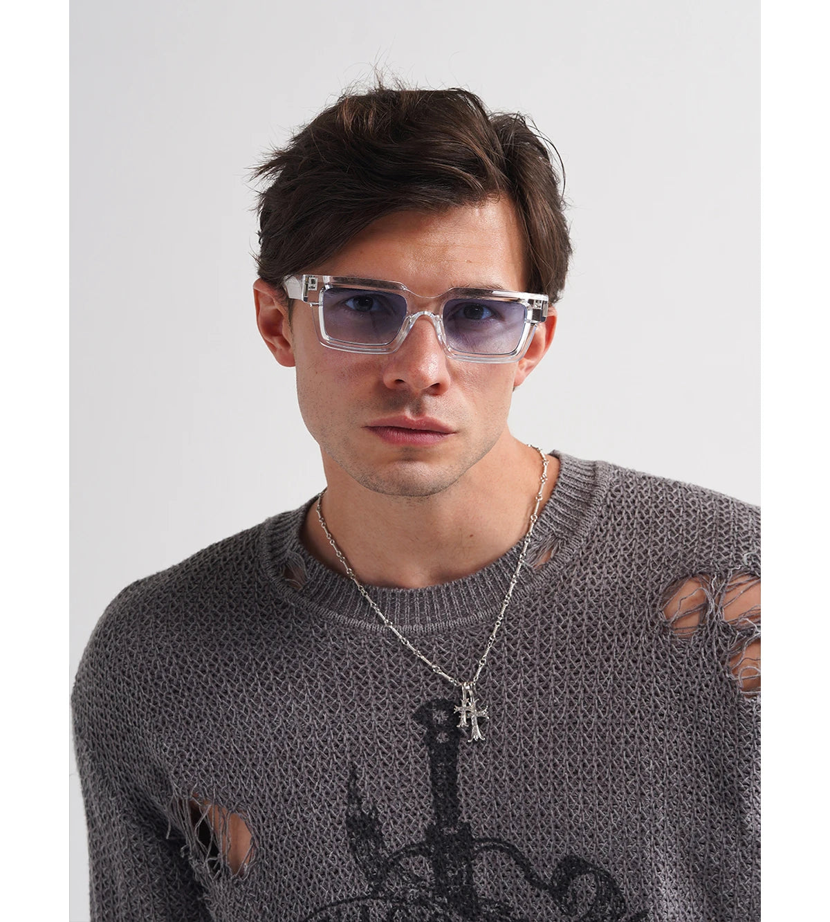 Ruiao retro black designer sunglasses vintage eyewear
