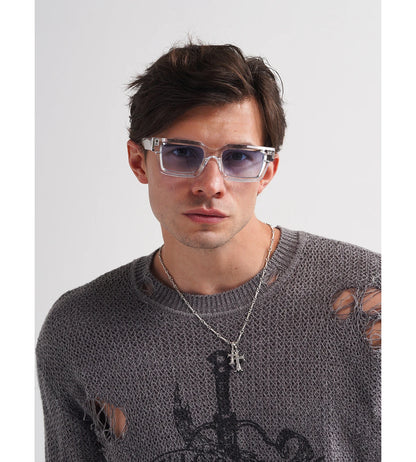 Ruiao retro black designer sunglasses vintage eyewear