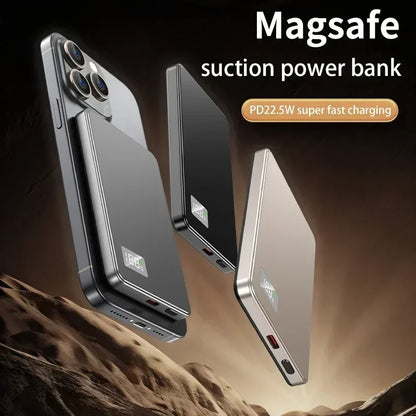 Wireless Magnetic 500000mAh Power Bank Fast Charging