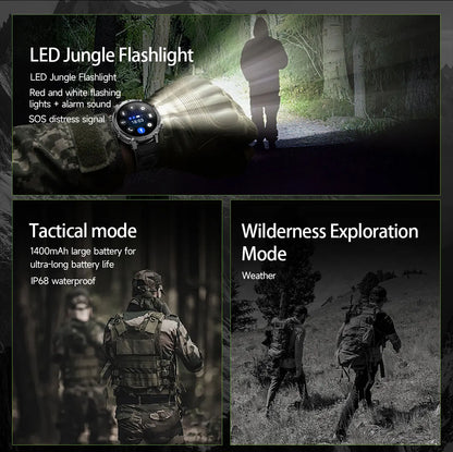New TANK Ultra 1400mAh Battery Military Smart Watch