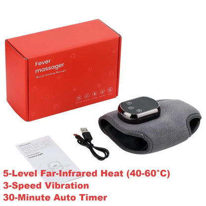 Heated Ankle Massager Hot Compresses Vibration Massage