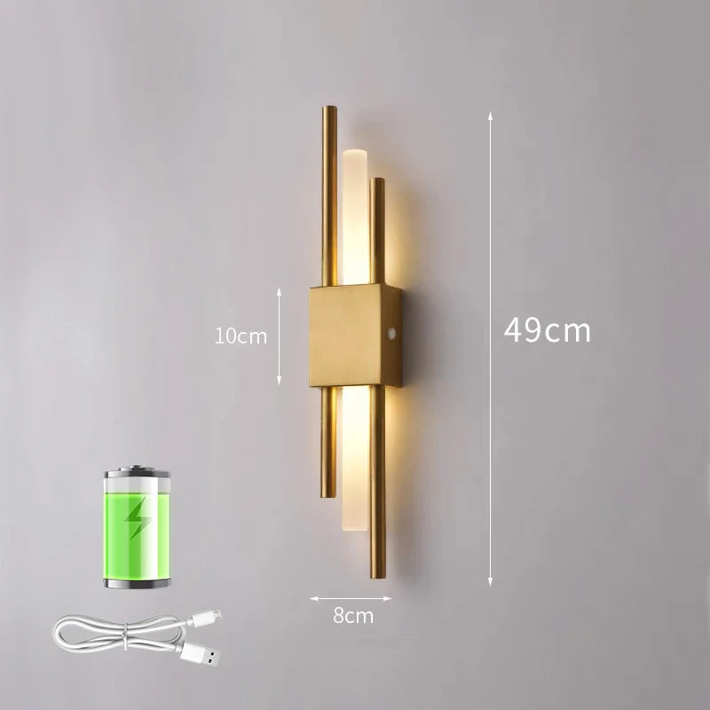 Nordic LED Wall Lamp Indoor Lighting Bedroom Bedside