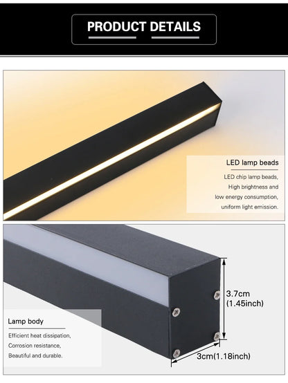 LED Lighting Wall Lamp IP65 Garden AC Long Wall Light