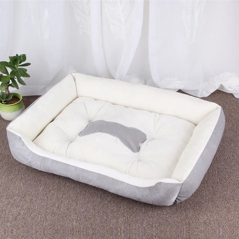 Soft Square Large Dog Sofa Elastic House Cushion