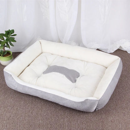 Soft Square Large Dog Sofa Elastic House Cushion