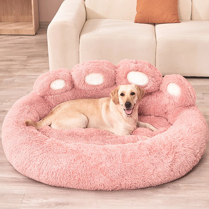 Fluffy Dog Bed Winter Warm Large Pet Kennel