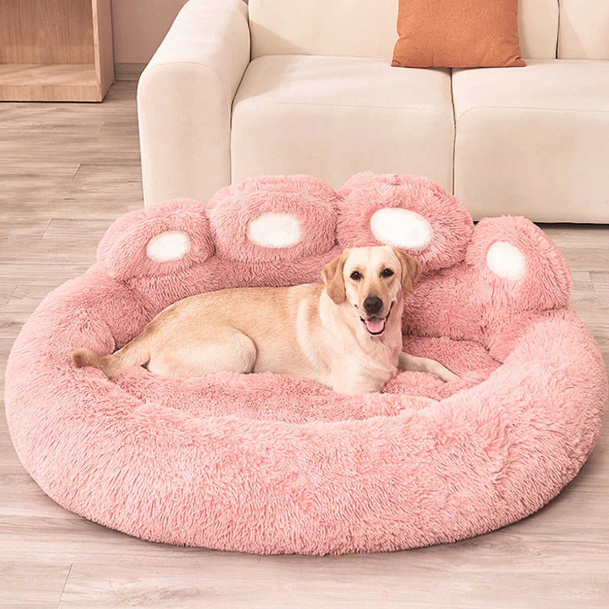Fluffy Dog Bed Winter Warm Large Pet Products Small Sofa